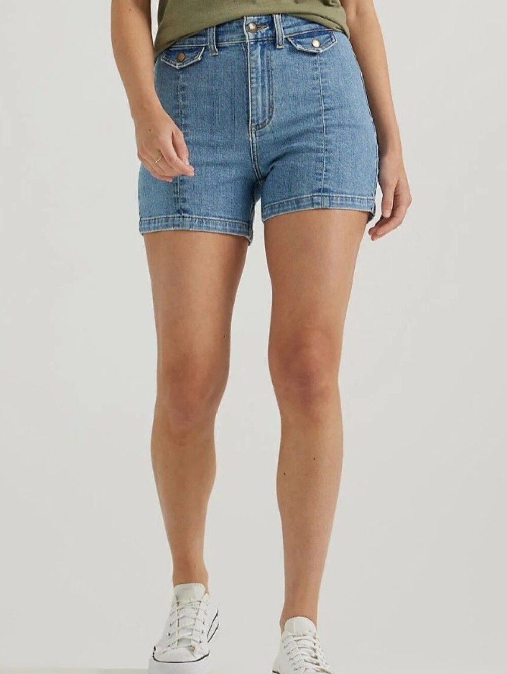 Lee Classic High-Rise Blue Denim Shorts